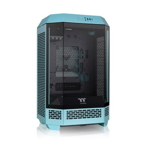 GABINETE GAMER THERMALTAKE THE TOWER 300 MID-TOWER TG X3 FAN X2 TURQUOISE