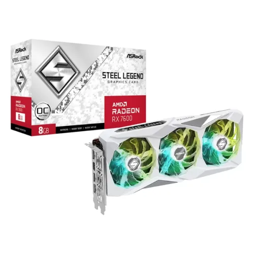 VIDEO RADEON RX 7600 8GB ASROCK STEEL LEGEND