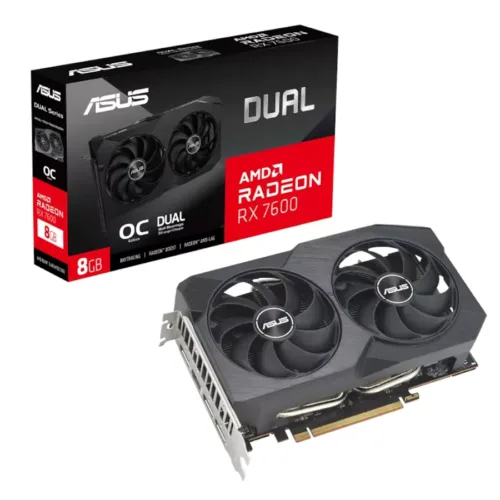 VIDEO RADEON RX 7600 8GB ASUS DUAL OC