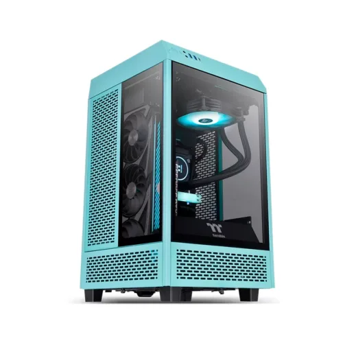 GABINETE GAMER THERMALTAKE 100 ITX TURQUESA
