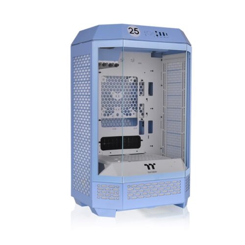 GABINETE GAMER THERMALTAKE THE TOWER 300 MID-TOWER TG X3 FAN X2 HYDRANGEA BLUE