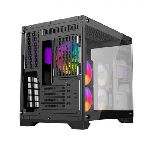 GABINETE GAMER RAIDMAX INFINITA i600 FISHTANK TG RGB - Imagen 2