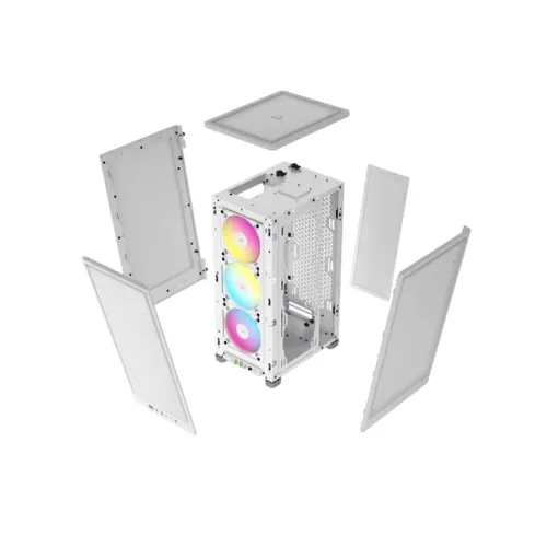 GABINETE CORSAIR 2000D RGB AIRFLOW WHITE - Imagen 4