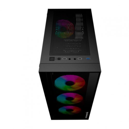 GABINETE GAMER RAIDMAX VECTOR V100 BLACK - Imagen 3